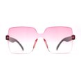 thumbnail image 3 of Girls Child Size Elegant Minimal Shield Rectangle Butterfly Sunglasses Pink, 3 of 4