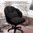thumbnail image 5 of Home Office Desk Butterfly Chair with Mid-Back Upholstered Modern Tufted Computer Task Chair Swivel Height Adjustable Velvet Vanity Makeup Chair, 5 of 6