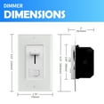 thumbnail image 2 of (10-Pack) CirQSafe GPDMLV-02-3, Low Voltage Dimmer Switches Light Dimmer Switch 10 Piece 10 Pack, 2 of 6