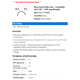 thumbnail image 2 of Rear Center Brake Hose - Compatible with 1987 - 1989 Jeep Wrangler 1988, 2 of 2