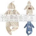 thumbnail image 6 of Kogui Newborn Rompers Baby Girl Winter Baby Girl Romper Long Sleeve Plaid Jumpsuit Infant Fall Clothes 0 3 6 9 12 18 Months (Blue,3-6 Months), 6 of 8