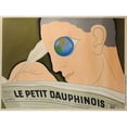 thumbnail image 3 of Vintage Apple Collection 18x14 Black Modern Framed Museum Art Print Titled - artdeco_french_newspaper, 3 of 5