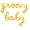 Gold, variant on Cursive Script Letter Balloons - GROOVY BABY 16" Inch Alphabet Letters Foil Mylar Balloon Birthday Party Banner (Silver)