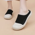 thumbnail image 2 of Wovix Women'S Slipper Color Block On Sandals Casual Closed Toe Wedges Soft Bottom Breathable Shoes Indoor Outdoor Shoes, 2 of 9
