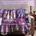 thumbnail image 5 of 40th Birthday Gifts for Her, 40th Birthday Decorations for Women, Happy 40th Birthday Gifts for Women, 40 Year Old Gifts for Women Turning 40 and Fabulous - 40th Decoration Blanket 60"X50", 5 of 6