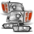 thumbnail image 6 of AKKON - For 01-04 Toyota Tacoma Pickup Truck Headlights Front Lamps + Corner Signal Lights 4 Pieces Set, 6 of 6