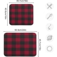 thumbnail image 3 of GZHJMY Red Buffalo Plaid (10) Dish Drying Mat for Kitchen Counter,Super Quick Absorbent Composite Sponge Dish Drying Pad,Heat Resistant Non-Slip Rack Tableware Mat (18x24Inch)for Dishes Coffee Machi, 3 of 7
