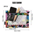 thumbnail image 3 of Ckdifva Letters Colorful Pencil Pouch 3 Ring Zipper Pencil Case Binder Pockets Clear Top Cosmetic Bag 2 Pack, 3 of 6