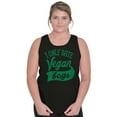 thumbnail image 3 of Date Vegan Boy Vegetarian Healthy Tank Top Tee Shirt Women Brisco Brands S, 3 of 5