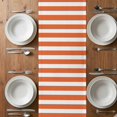 thumbnail image 6 of Orange Anchor Table Runner - 70 Inch Long, Kitchen Dining Table Runner Dresser Scarves, Modern Nautical White Geometric Stripes Farmhouse Decor for Coffee Tables Wedding Party Banquet, 6 of 8