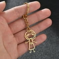 thumbnail image 2 of Customized Children's Drawing Keychain Stainless Steel Kid's Art GIFT, 2 of 4
