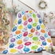 thumbnail image 5 of Easter Flannel Blanket Striped Printed Decorative Blanket, 5 of 6