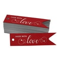thumbnail image 1 of Inkdotpot Silver Foil Paper Hang Tags Made With Love Text Favor Tags 50 Pieces, 1 of 6