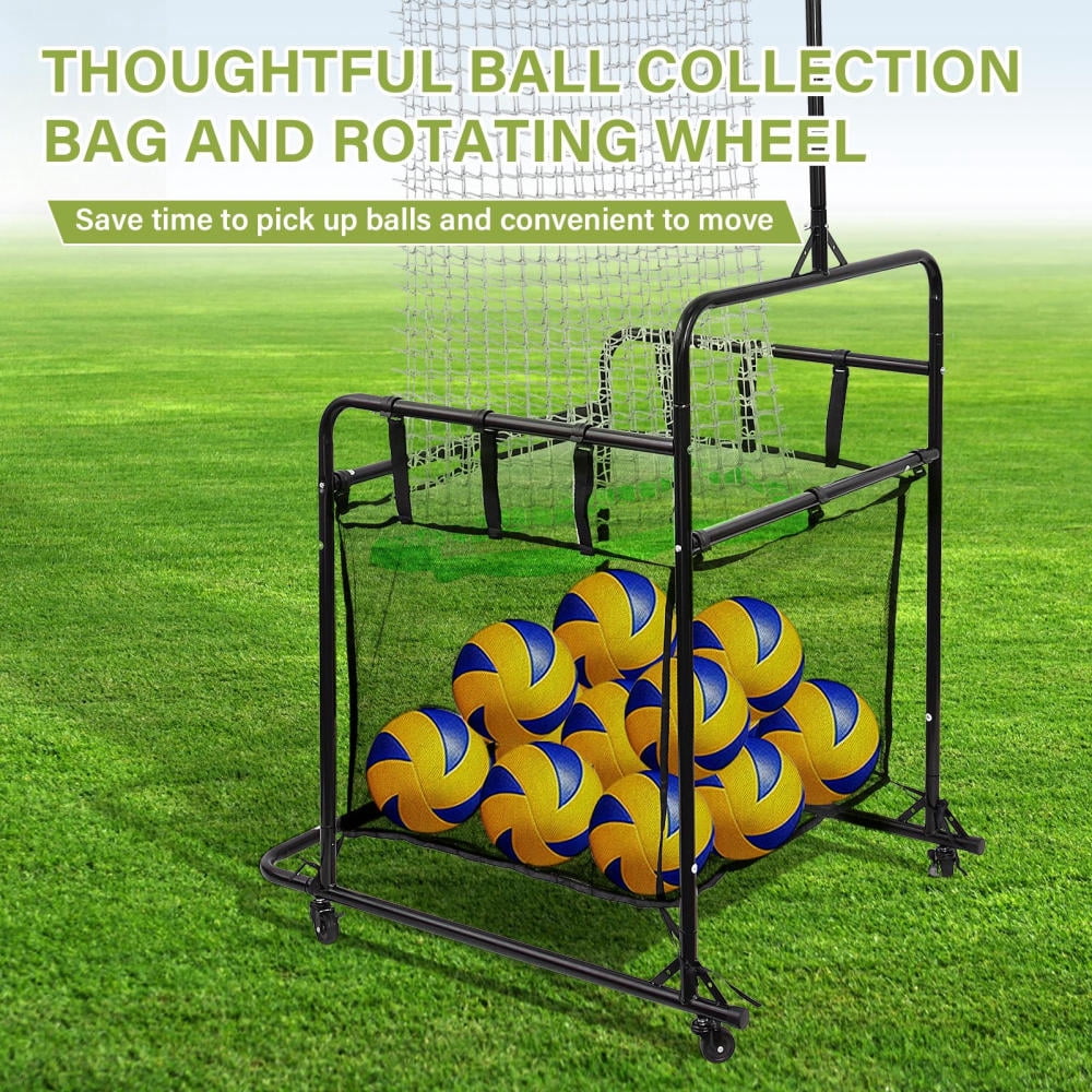 Volleyball Training Net, Volleyball Training o n Hitting Angle Trainer, Volleyball Setter Training Equipment, Adjustable Height Angle Practice Volleyball Net for Indoor and Outdoor Practice