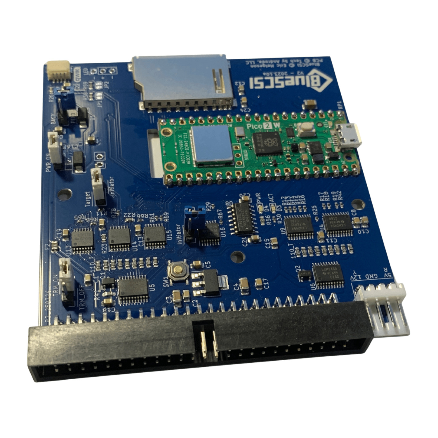 BlueSCSI v2 Internal 50-pin 3.5" SCSI Drive Emulator w/Wi-Fi, Macintosh, Amiga