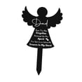 thumbnail image 3 of AMLESO Plaque Commémorative Plaque Commémorative Jardin Piquet Décor de Tombe Signe pour Toujours pour Papa, 3 of 8