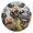 Black, variant on Round Art Wall Clock Vintage Oil Painting Texture Decorative Clock Black Pointer, Multi-Purpose Desktop & Hanging Creative Decor Clock for Home Living Room Laughing Cows