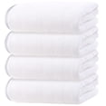 thumbnail image 1 of Juego de toallas de baño Cosy Family de microfibra, 4 unidades, color blanco, 70 x 140 cm, 1 of 7