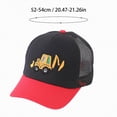 thumbnail image 3 of NIEWTR Kids Cute Fire Truck Embroidered Baseball Caps Boys Girls Adjustable Hat Washed Baseball Hats for Outdoors（Khaki,One Size), 3 of 7