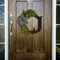 thumbnail image 4 of Utoimkio Summer Wreath for Front Door with Welcome Sign,14 Inch Artificial Front Door Wreath Summer Door Wreath for Front Door Wall Window Festival Farmhouse Porch Patio Garden Decor, 4 of 6