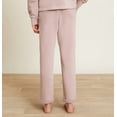 thumbnail image 2 of Barefoot Dreams Youth Brushed Terry Rolled Hem Pant, Size 12-14, Pink Clay, 2 of 5