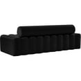 thumbnail image 3 of Meridian Furniture Melody Black Velvet Sofa, 3 of 10