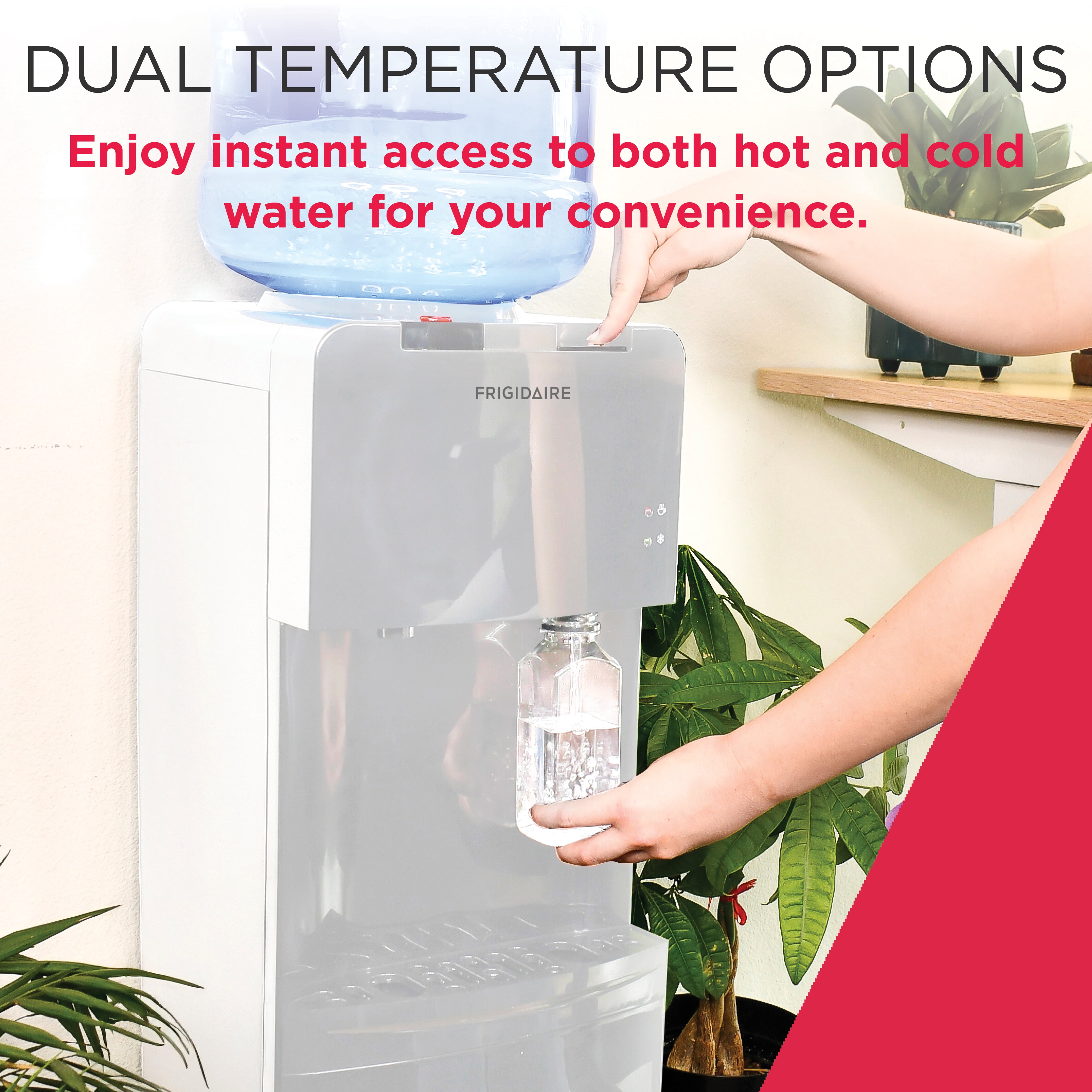 Frigidaire Top Load Hot and Cold Water Dispenser, White, EFWC498