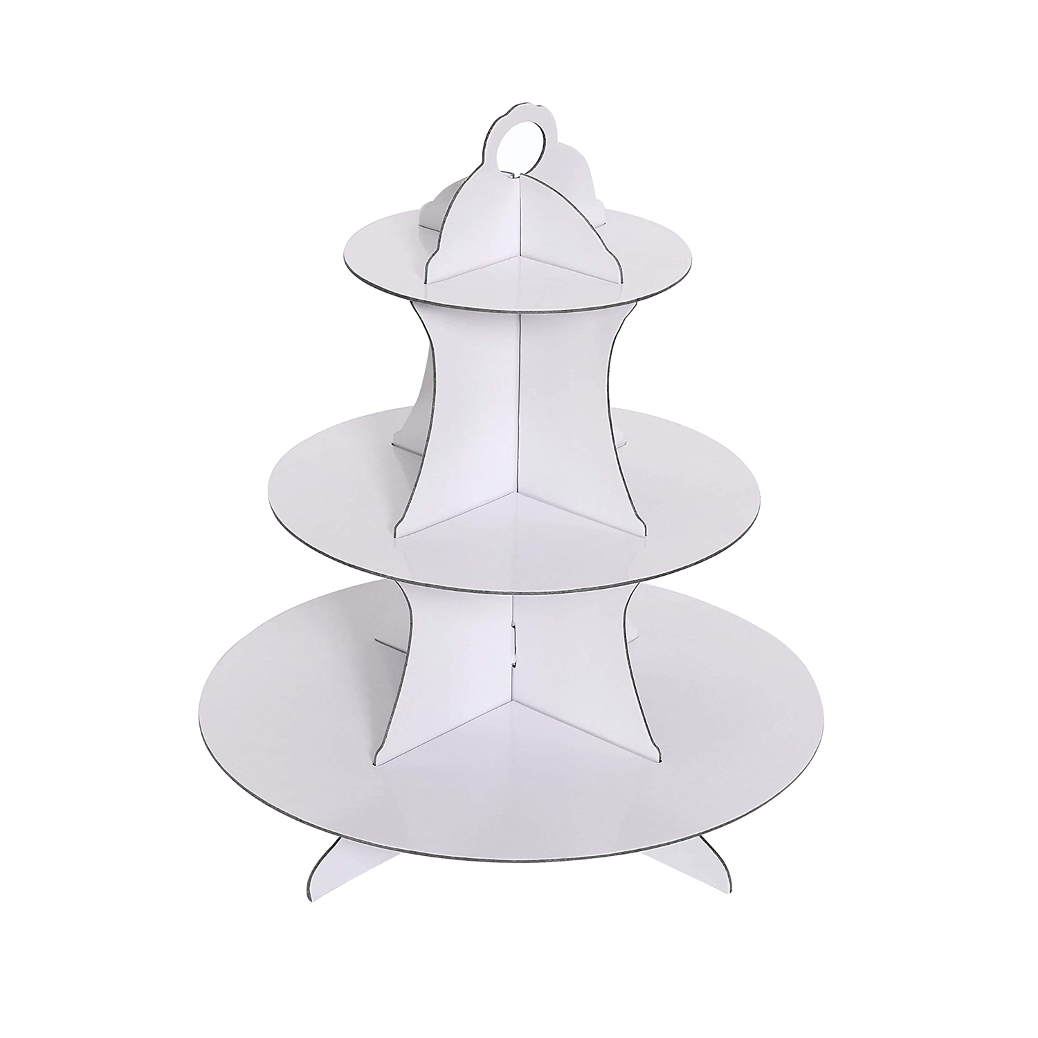 Cardboard Dark Blue Cupcake Stand/Tower 1 Set