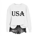 thumbnail image 6 of Girls Sweatshirts Love Heart Letter Print Cotton Drop Shoulder Long Sleeve Crewneck Pullover Kids Valentines Tops (2 Years, White 02), 6 of 6