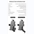 thumbnail image 2 of HLONK Support de Téléphone pour Moto Libération Rapide Support de Téléphone Anti-Vibration pour Téléphone Intelligent 4-7 Pouces Rotation à 360 Degrés, 2 of 8