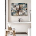 thumbnail image 6 of Blue Brown Geometric Wall Art for Living Room,Canvas Picture Wall Decor for Bathroom Bedroom,Modern Ombre Abstract Art Painting Artwork for Office Kitchen Hallway Dining Room Home Decorations 24"x32", 6 of 8