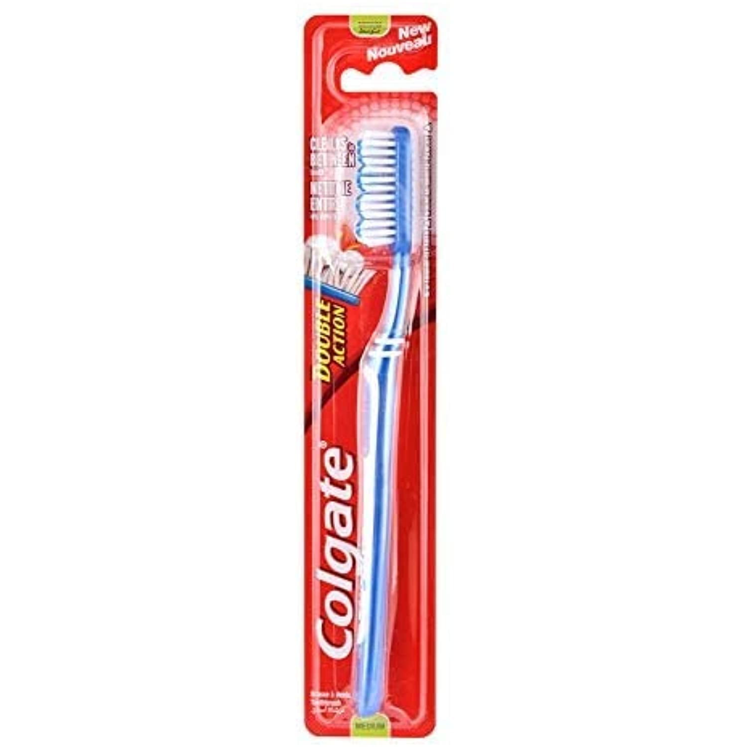 Colgate Toothbrush Double Action, Medium (Pack Of 12)