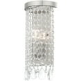 thumbnail image 4 of 6 inch 1 Light Brushed Nickel ADA Wall Sconce with Clear Crystals Shade, 4 of 6
