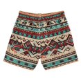 thumbnail image 7 of FORMRS Boys Swim Trunks Quick Dry Mesh Liner Boardshorts Sizes XS-XL, Tribal Art, 7 of 7
