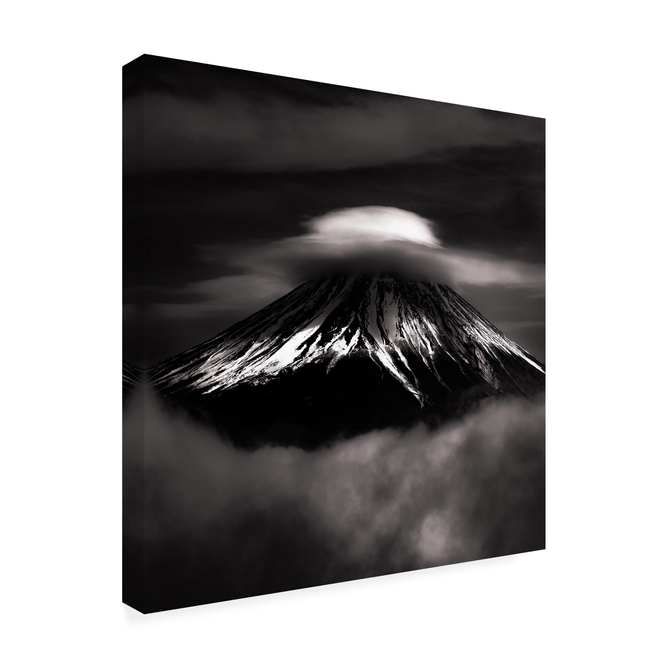 Canvas Wall Art - Masayuki Nozaki 'The Last Fujiyama In Heisei' Wall Art for Living Room, Bedroom, or Office D?cor by Trademark Fine Art - 24 x 24 Inches