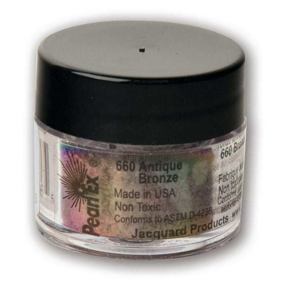 Jacquard Pearl Ex Pigment, 3g Jar, Antique Bronze