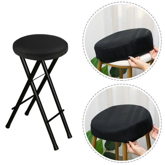 Yuangui Cover Chair Stool Round Elastic Cushion Cushions Barstool Protector Bar Slipcovers Replacement Dining Office Slipcover