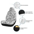 thumbnail image 3 of Goofa Black Footprints Printed Car Seat Covers, Automotive Seat Covers for Cars Trucks and SUVs, Quick Setup Universal Fit Elastic Seat Covers-2 PCS, 3 of 6