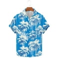 thumbnail image 2 of AHTJRT Stylish Men's Camouflage Print Button Down Short Sleeve Shirt Multicolor S, 2 of 5