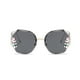 thumbnail image 2 of Qarigey Gafas de sol Retro sin marco para mujer, lentes degradados de gran tamaño, protección UV400, gafas de sol de Metal para mujer, color Type3 NO3, 2 of 6