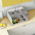 thumbnail image 3 of Costway Stainless Steel Hand Washing Sink NSF Commercial w/ Faucet and Side Splashes, 3 of 10