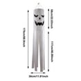 thumbnail image 3 of Halloween Windsock Flag With Lights 68.9 Inch Glow In The Dark Halloween Outdoor Hanging For Yard Patio Garden Party Decoration Line Merchandise Light Beads on A String Beard for Crafts Small Flocked, 3 of 4
