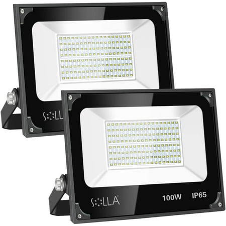 

2 Pack 100W Led Flood Light TUYUAN 8000lm 3000K Warm White Exterior Flood Lighting Outdoor Indoor Flood Light Fixture Landscape Security Floodlight Spotlight for Yard Garden Garage Rooftop