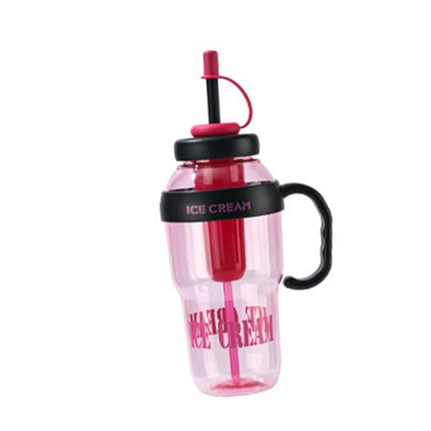 Botella de agua deportiva, jarra de agua con asa, botella de bebida moderna de alto rendimiento. rojo