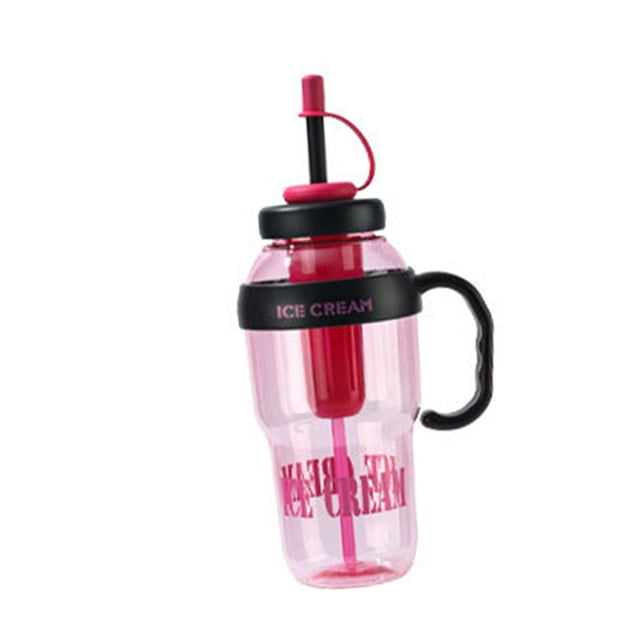 Botella de agua deportiva, jarra de agua con asa, botella de bebida moderna de alto rendimiento. rojo