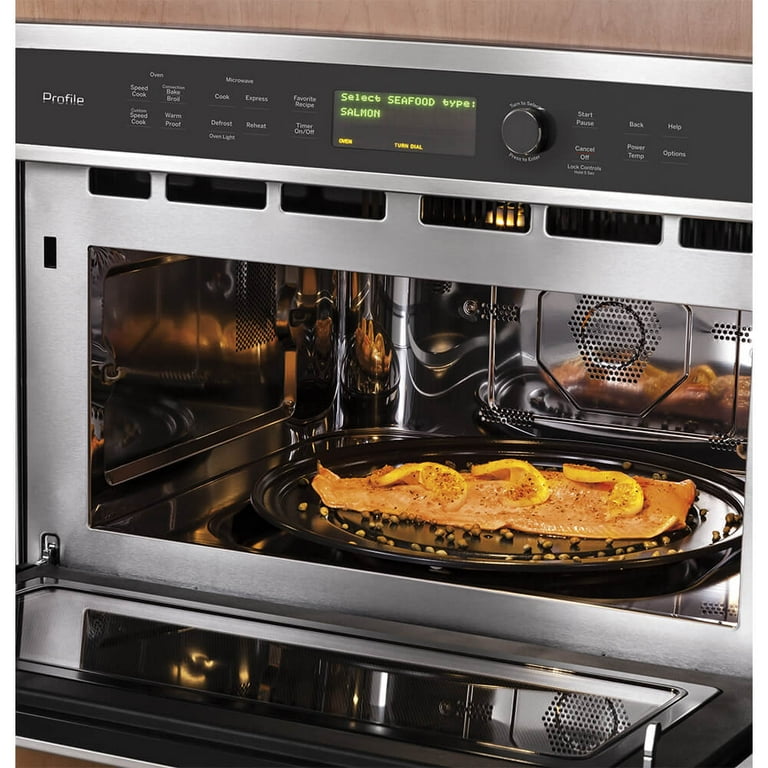 Ge stainless steel sale built in microwave
