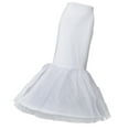 thumbnail image 1 of White1-Hoop Sirène Trompette Mariée Longue Robe de Mariée Robe de Bal Jupon Crinoline 110 cm, 1 of 8