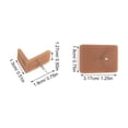 thumbnail image 6 of OUNONA Versatile Brown Drawer Glides for Furniture Noise Reduction 20Pcs, 6 of 7