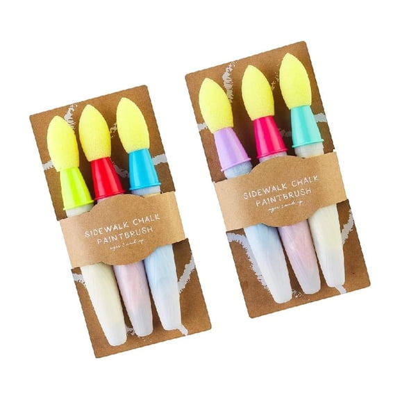 6 Pcs Sidewalk Chalk Paint Brush 's Craft Scrapbooking Brushes Painting Brushes For Wall Drawing