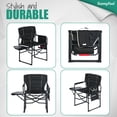 thumbnail image 4 of Silla de camping SUNNYFEEL plegable extragrande con mesa lateral, 4 of 4